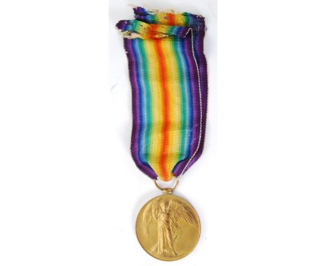 WWI: A First World War WWI medal of Welsh interest, awarded to 23715 Corporal JE Powell of The Welsh Regiment. With ribbon. 