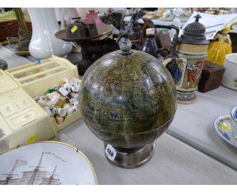 Vintage globe ice bucket