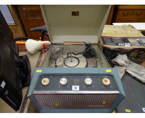 HMV vintage portable record player