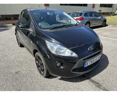 2016 Ford Ka Zetec Black Edition 1.2, manual, 3 door hatchback, 1242cc engine, reg. no. ET65 EJN, finished in black, MOT expi