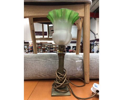 Brass candlestick converted to a lamp