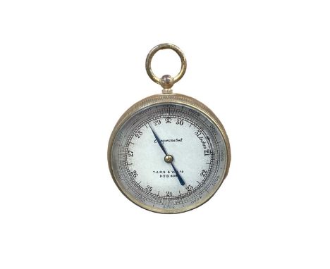 T.A.R.S. &amp; W compensated pocket barometer with broad arrow to reverse