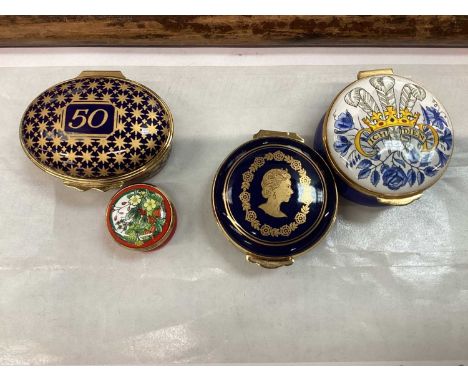 Two Halcyon Days enamel boxes, one Crummles and one Sewills (two of Royal interest)