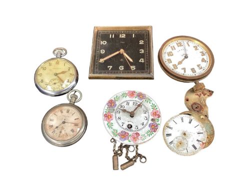 Imhof travelling alarm clock, 8 day watch and other watches