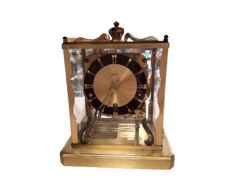 German Schatz brass cased mantle clock