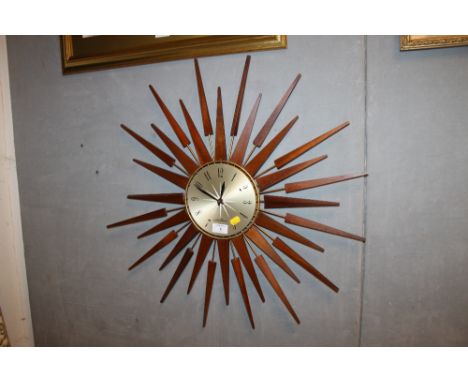 A RETRO STYLE SETH THOMAS WALL CLOCK