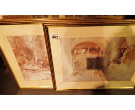 Two William Rusell Flint framed prints
