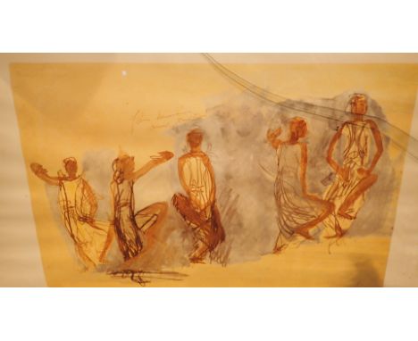 Collection of mixed prints and paintings 