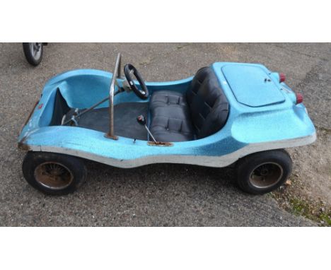 A scarce AVL Buguinho buggy (or mini Carro Buggy) manufactured 1972, 4HP four stroke petrol engine on tubular steel chassis w