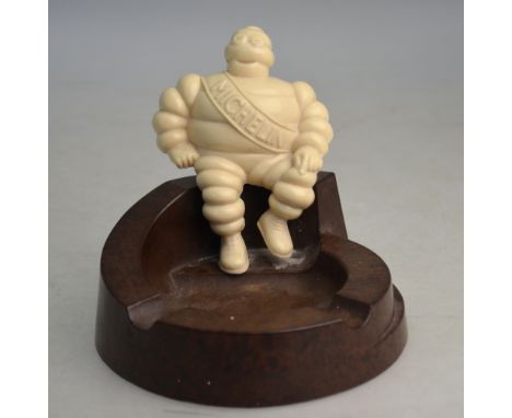 A vintage bakelite Michelin advertising ashtray