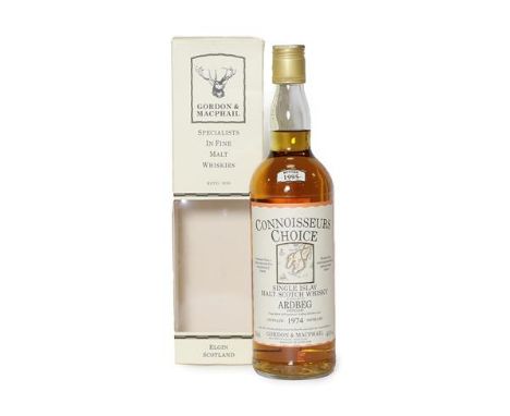 Ardbeg 1974 Single Islay Malt Scotch Whisky, Connoisseurs Choice bottling, bottled 1995, 40% vol 70cl, in original cardboard 
