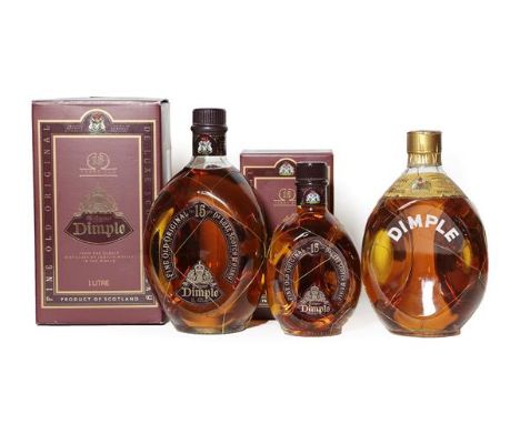 Dimple 15 Year Old De Luxe Blended Whisky, 43% vol 1 litre, in original cardboard sleeve (one bottle), Dimple 15 Year Old De 