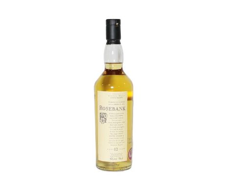 Rosebank 12 Year Old Lowland Single Malt Scotch Whisky, Flaura &amp; Fauna bottling, 43% vol 70cl (one bottle)