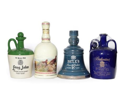 Bell's 20 Years Old Royal Reserve, 1980s Wade pottery decanter bottling, 43° GL 75cl (one bottle), The Famous Grouse, Wade po