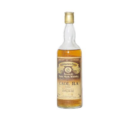 Caol Ila 1969 12 Years Old Scotch Pure Malt Whisky, Gordon &amp; Macphial Connoisseurs Choice bottling, distilled 1969, 40% v