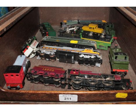 Various loose locomotives including Lima, Hornby and others