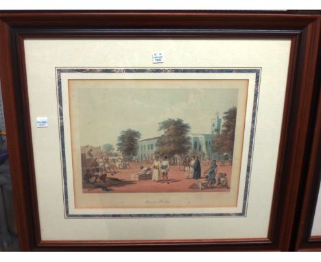 After R. G. Reeve, T Fielding, Clarkson Stanfield and others, Scene in Bombay; North West View of the Fort of Bombay; View fr