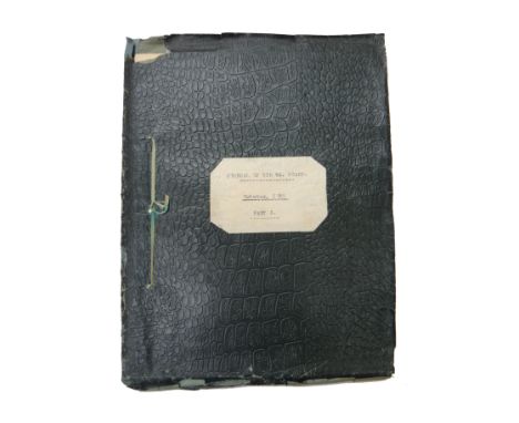 GRAND TOUR - William Geary travelling in France & Italy, October 1785 - January 1786. in 3 parts. (i.e. 3 vols.); typescript 