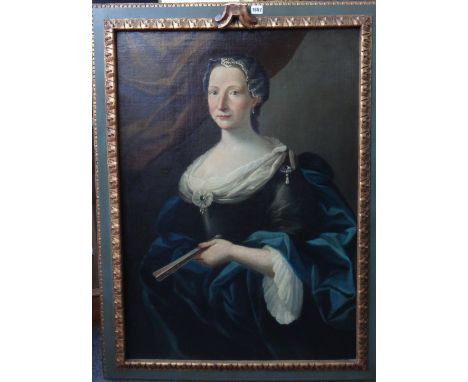Venetian School (18th century), Portrait of a lady, oil on canvas, 96cm x 68cm.
