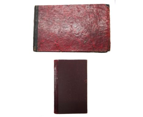 CRUISE DIARIES - Two, in one small notebook, ink & pencil on approx. 120 closely-written pages (1930-32). Firstly from Dover 