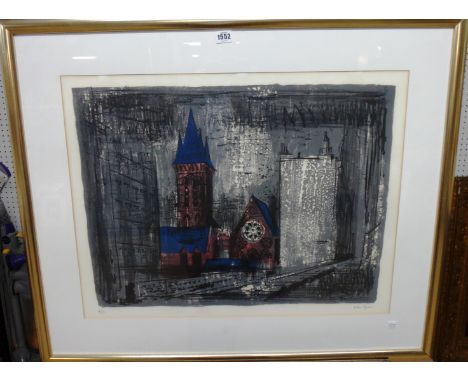 John Piper (1903-1992), St. James the less, Westminster, by G.E. Street, colour lithograph, signed and numbered 6/70, 478cm x