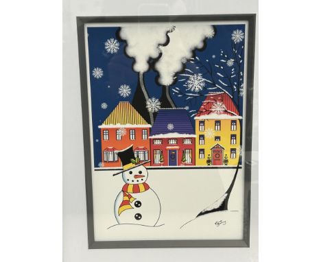 Lorna Bailey framed christmas print 