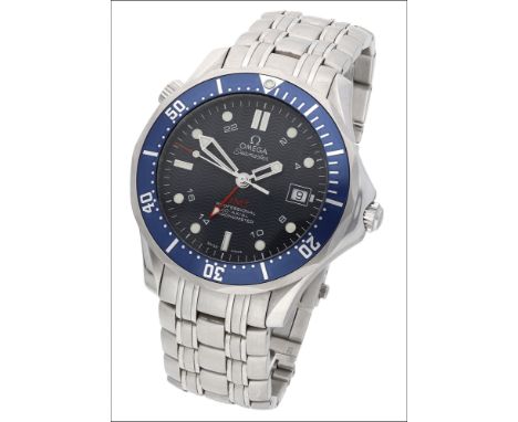 Omega, A limited edition stainless steel dual time wristwatch with date and bracelet made for The British Elite Special Boat 