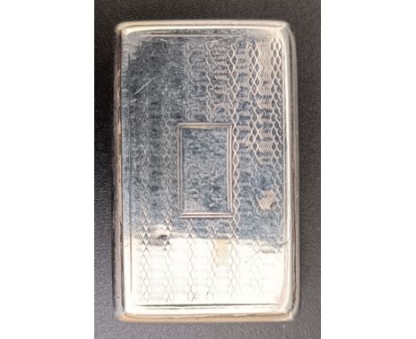 A Victorian silver vinaigrette, London 1843, 4 cm wide22.0 gMaker's mark T & P