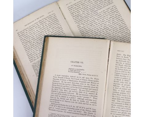 Explorations Of The Highlands Of The Brazil, by Richard Burton, 1869 First Edition published in 2 volumes by Tinsley Brothers