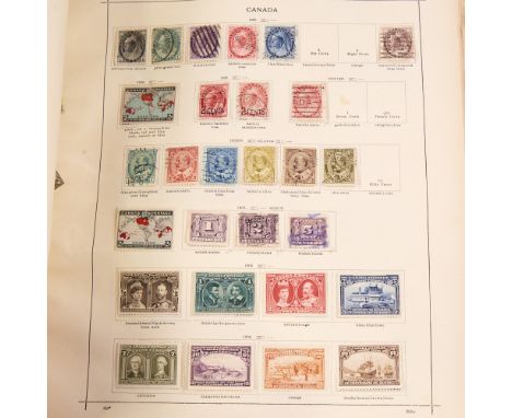 A Vintage stamp album, Americas and Oceania containing several hundred stamps, and 2 other international stamp albums (3).&nb