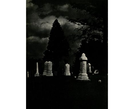 Artist: Luke Swank (American, 1890-1944). Title: "West Middleton, Pennsylvania, Cemetery". Medium: Original vintage photograv