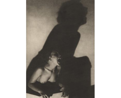 Artist: Frantisek Drtikol (Czech, 1883 - 1961). Title: "Le Cri [Modernist nude study]". Medium: Original vintage photogravure