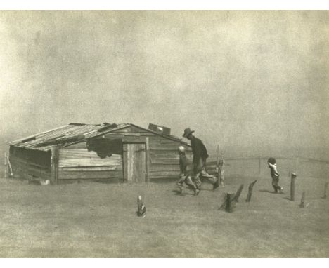 Artist: Arthur Rothstein (American, 1915 - 1985). Title: "Dust Storm, Cimarron County, Oklahoma". Medium: Original vintage ph