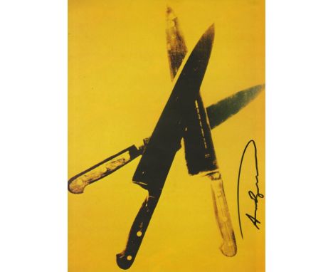 Artist: Andy Warhol (American, 1928 - 1987). Title: "Knives #07". Medium: Color offset lithograph. Date: Printed 1982. Dimens