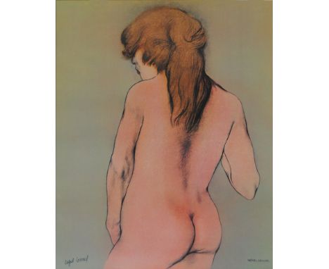 Artist: Rafael Coronel (Mexican, 1931-2019). Title: "Desnudo". Medium: Color offset lithograph. Date: Printed 1978. Dimension