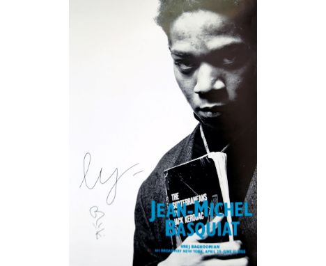 Artist: Jean-Michel Basquiat (American, 1960-1988). Title: "Jean-Michel Basquiat (Vrej Baghoomian)". Medium: Color offset lit