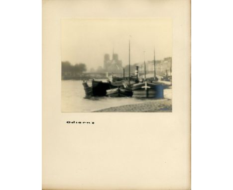 Artist: William C. Odiorne (American, 1881 - 1978). Title: "Bateau [Paris]". Medium: Vintage platinum print. Date: Composed c