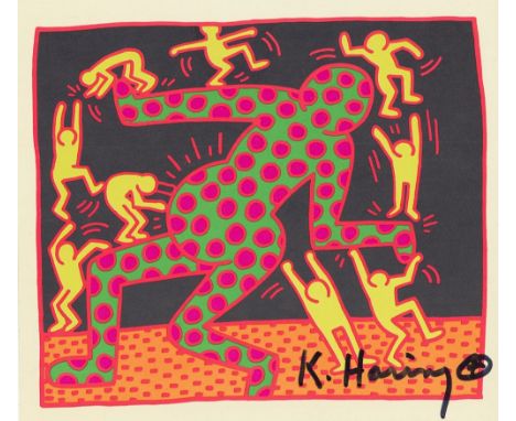 Artist: Keith Haring (American, 1958 - 1990). Title: "Fertility Suite #3". Medium: Original offset lithograph. Date: Composed