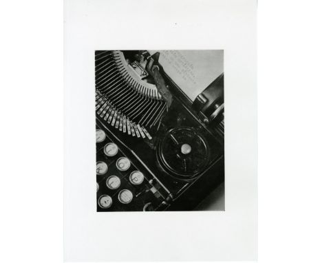 Artist: Tina Modotti (Italian/American, 1896 - 1942). Title: "The Typewriter of Julio Antonio Mella". Medium: Original photog