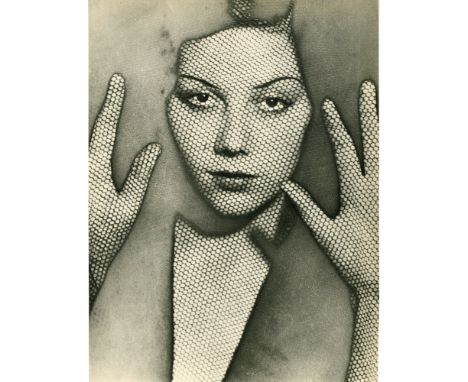 Artist: Man Ray (American, 1890 - 1976). Title: "La resille (The Veil/The Lattice) [solarization]". Medium: Original vintage 