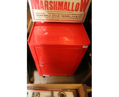 A small Talco workshop cabinet, with central shelf