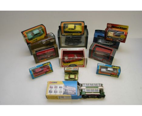 A collection of boxed model vehicles including Corgi, Corgi classics, Solido and matchbox 