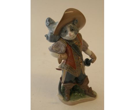 A Lladro 'Puss in Boots' figure, boxed with certificate