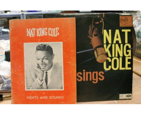A signed Nat King Cole 'Sights and Sounds' programme with a 'Nat KIng Cole Sings' album