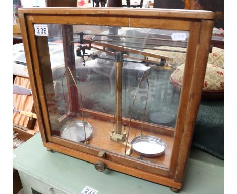 Cased scientific scales