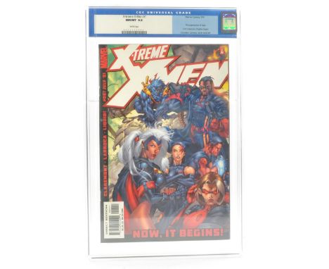 Graded Comic Book Interest Comprising X-treme X-Men #1 - Marvel Comics 7/01 - First Appearance of Sage. Chris Claremont Story