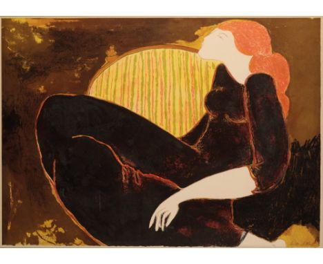 * LINDA LE KINFF (b. 1949) 'Les Cheveaux Rouges' signed and numbered 67/200 in pencil, Christie's Contemporary Art certificat