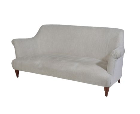  PINCH DESIGN: A 'GODDARD' SOFA traditionally made with a sprung seat and back, upholstered in cream fabric, 184cm wide, 80cm