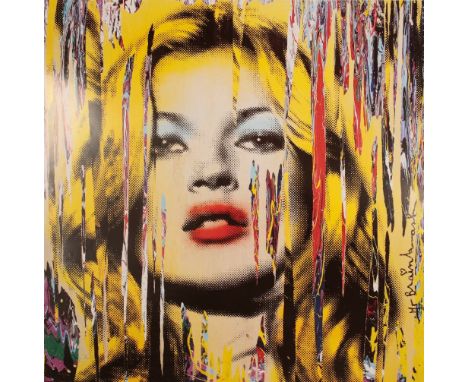 * MR BRAINWASH (B. 1966) 'Kate Moss - Cover Girl' signed in plate, offset lithograph, MBW London show poster 2012, 60cm x 60c