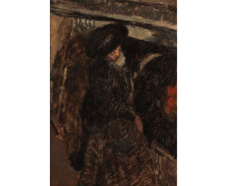 WALTER RICHARD SICKERT (1860-1942) 'Study for The New Home' c. 1908, oil on canvas, 34.5cm x 24cm . Provenance: Formerly the 